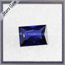 Blue Rectangle Shape Baguette Cut Cubic Zirconia